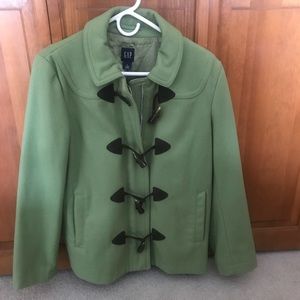 GAP wool coat with toggles, green Size L